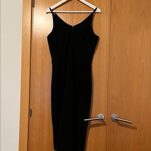 Dress the Population Black Midi Dress